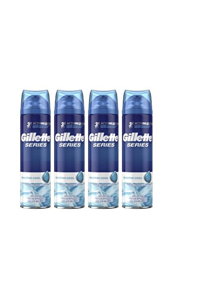 Gillette Set 4 x Gel de Ras 200ml Sensitive Cool