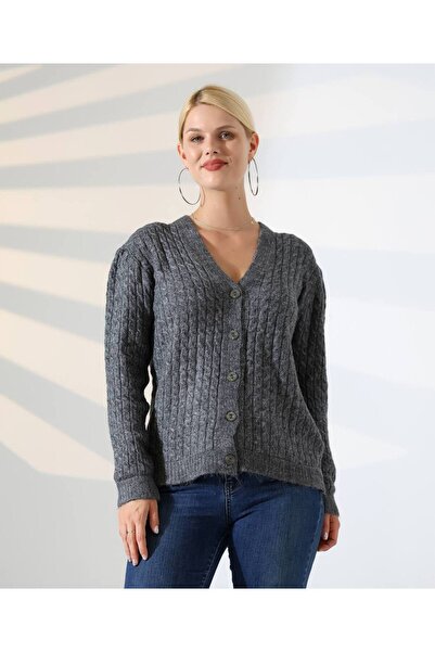 LAVİN GİYİM V Yaka Örgü Konfor Triko Hırka