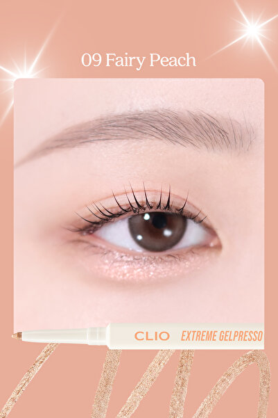 CLIO Suya Dayanıklı, Gün Boyu Kalıcı Kalem Eyeliner Extreme Gelpresso Pencil Liner (09 Fairy Peach)
