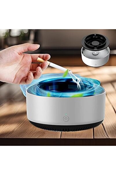 Generic Simbaa Mall™ Self Extinguishing Ashtray For Indoors, Multifunctional Air Purifier Ashtray Smart Fu