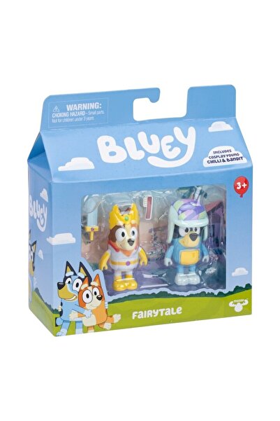 bluey Set 2 figurines - Chilli & Bandit, Fairytale