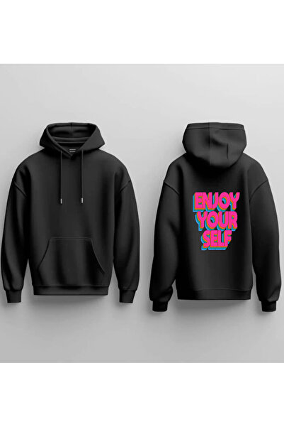 Sebesta Fashion سترة رياضية بغطاء للرأس من القطن بثلاث خيوط مطبوعة رقميًا من ...