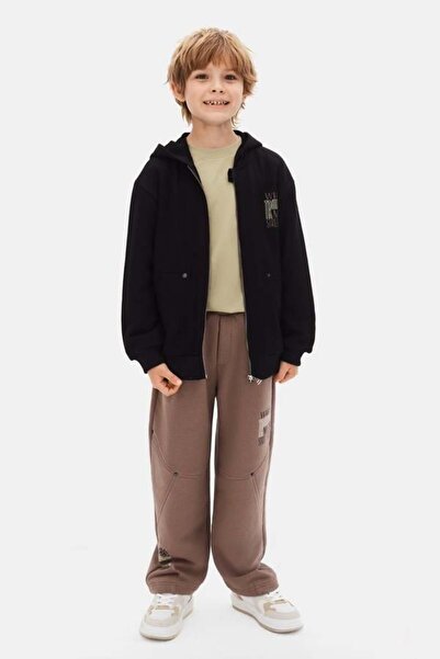 NK Boy's Havana Zippered Sweatshirt 8-14 Years Old Black