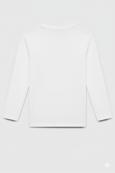 Benetton Boy's Printed Sweatshirt 4-14 Years Old Ecru