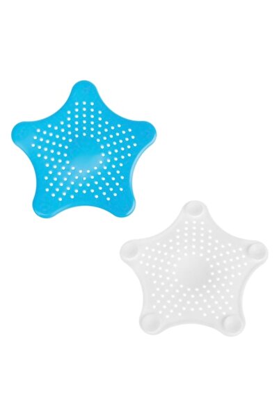 SHOPIENS Set 2 filtre pentru scurgerea chiuvetei Shopiens® în formă de stea c...