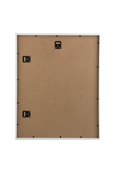 SHOPIENS Tablou Decorativ Rama Lemn MDF Alb cu Paspartu Sticla 44x54cm pentru Fotografii 40x50 30x40 Montaj P