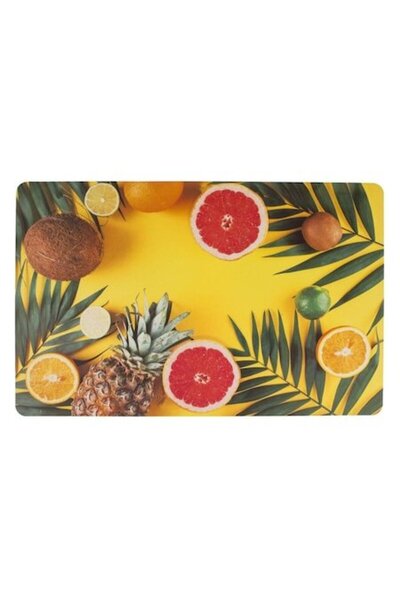 SHOPIENS PP Placemat with Summer Pattern of Fruits and Tropical Leaves 43.5x2...