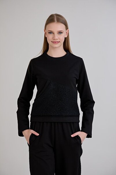 Sortie Tricotaj pentru femei cu secțiuni Mărime obișnuită Culoare neagră Hano...