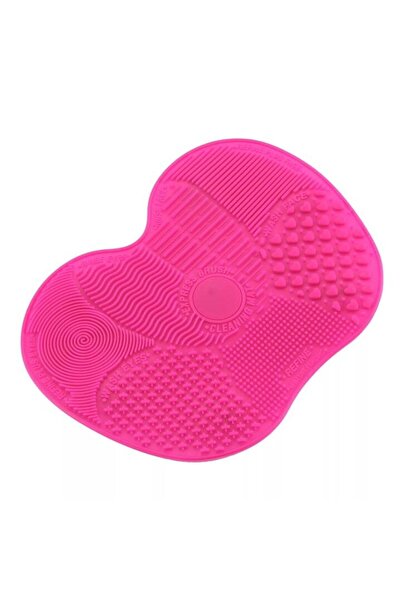 SHOPIENS Silicone Pink Brush Cleaning Support 15x12cm