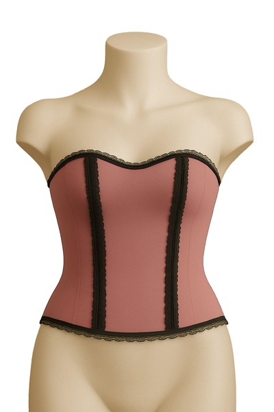 ALFA AKSESUAR 03 Pink Mı Emay 9155 F Ruffled Sweatshirt Bustier