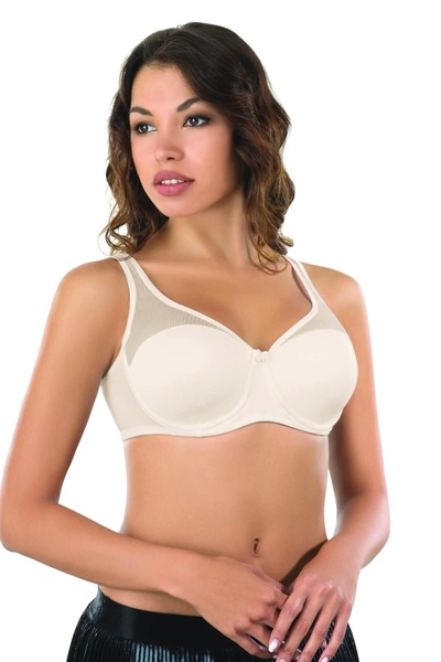 Generic Brand Ten Mi Emay 167E Padded Tulle Gathering Bra