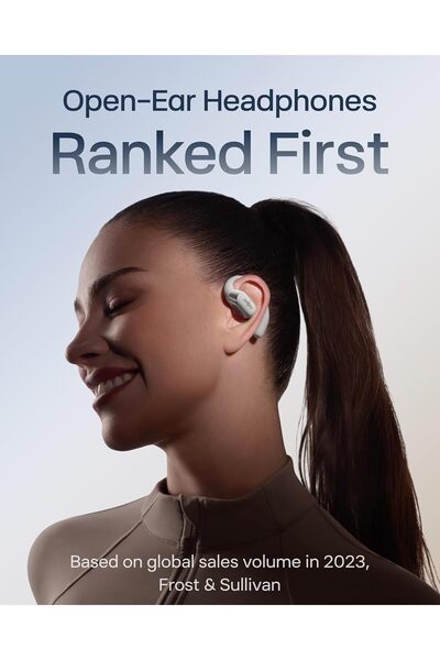 Shokz NEW OpenFit 2+ Open-Ear Headphones, Dolby Audio Enabled, Comfortable Earbuds with Soft Ear Hoo