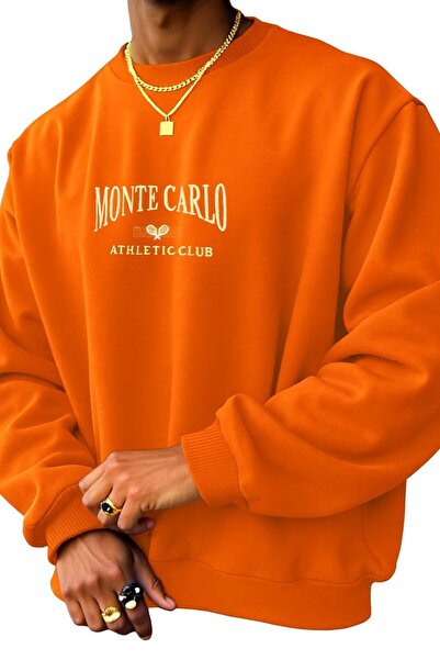 BENROMA 3-нишко памучно монте карло с принт унисекс суитшърт