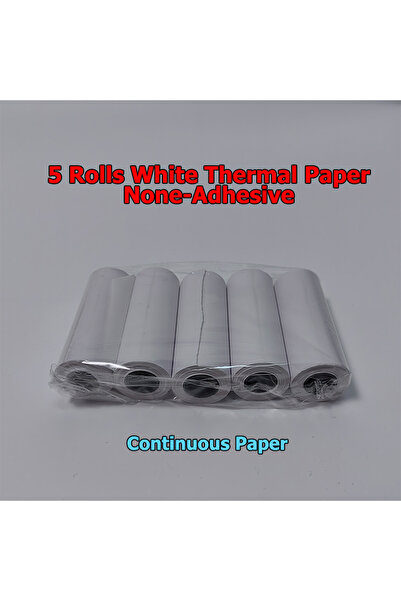 Choice 5 لفات من الورق الأبيض، 5 لفات، استخدام لمدة 10 سنوات، ورق صور لاصق حر...