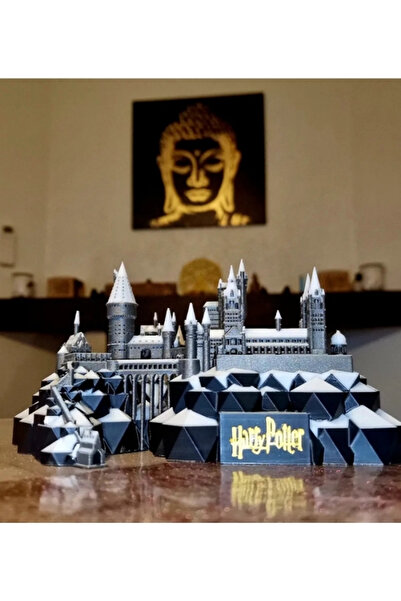 FLEXIS WE MAKE IT POSSIBLE FOR YOU Harry Potter Karlı Hogwarts Şatosu Dekoratif Maket