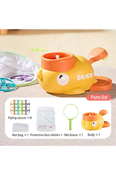 Choice Y208-أصفر قاذفة صحن هوائي صاروخ ألعاب رياضية طفل قرص طائر ارتداد هوائي نكز مروحية دوك