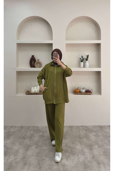 lurex moda Zippered Suit
