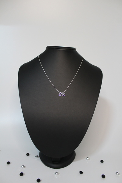 Genel Markalar Gümüş C harfli yıldızlı çelik kolye