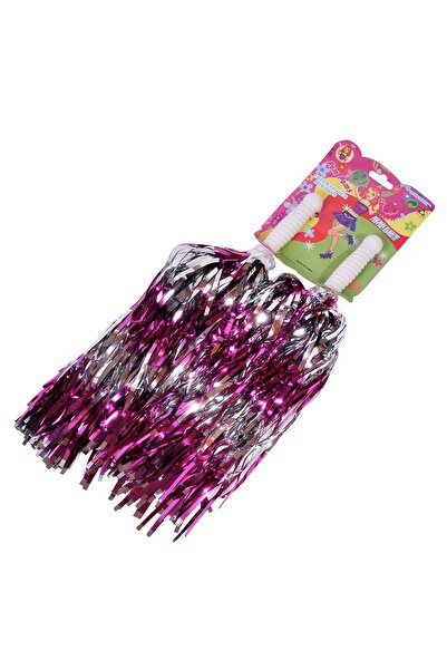 OEM Pompon Majoreta Fucsia Argintiu