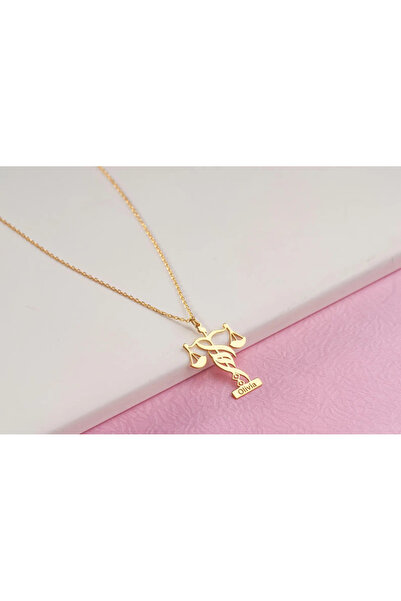 MERRY ME Hukuk Adalet Terazisi İsim Kolye Avukat Hediyesi 925 Ayar Gümüş