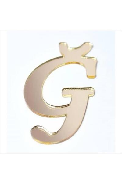 Generic Brand Yellow Colored Letter Cake and Cake Plexiglass