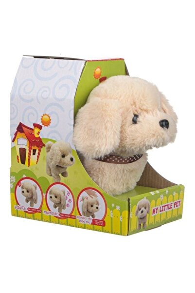 SHOPIENS Interactive plush dog Shopiens®, movement and sound, beige, 18 cm