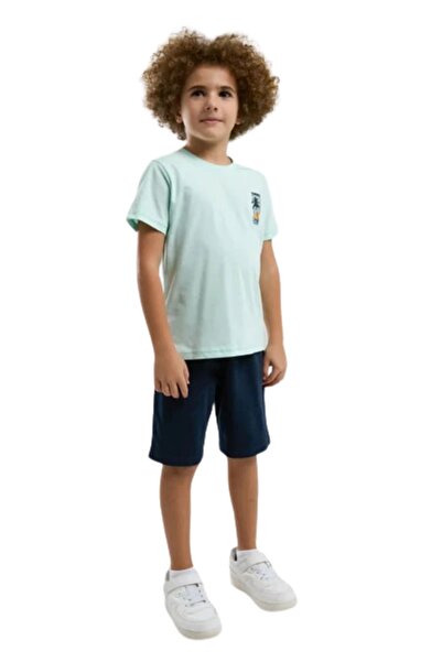 Arnetta Costum de pijama pentru băieți, alb, cu pantaloni scurți, 3308