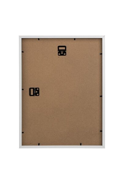 SHOPIENS Decorative Picture Frame MDF White with Passe-Partout Glass 32x42cm for Photos 30x40 21x30 Wall Moun