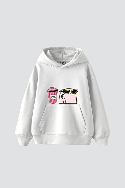 Bak Moda Ανδρική μπλούζα με κουκούλα με στάμπα με αντικριτικές προβλήτες, ove...