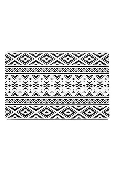 SHOPIENS Placemat from PP with Aztec White Black Transparent Pattern 43x28cm