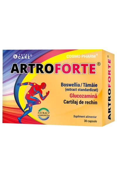 Cosmopharm ARTROFORTE, 30 cps. – Supliment Pentru Articulatii Sanatoase