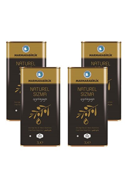 MarmaraBirlik Naturel Sızma Zeytinyağı 3 Lt x 4 Adet