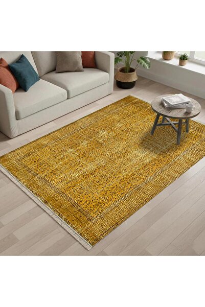 Markaev Antik Altın Vintage Dokuma Taban Halı 380 YNG
