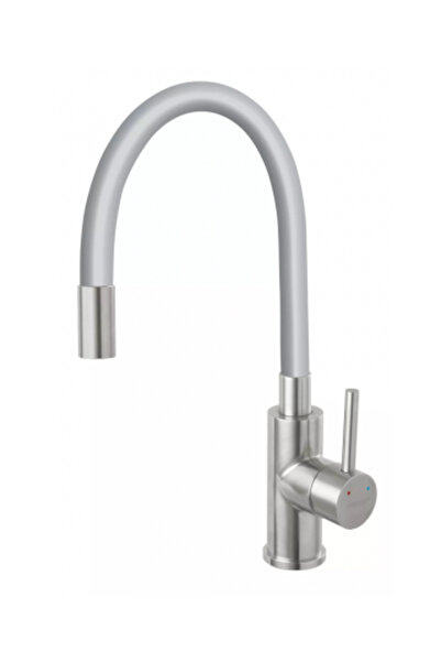 FERRO Baterie chiuveta, gura flexibila Zumba-Gri