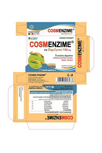 Cosmo Pharm CosmEnzime TOTAL CARE® - Eases Digestion and Intestinal Transit