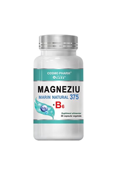 Cosmopharm Magneziu Marin 375 + B6 Premium – Stres, Nervozitate capsule vegetale