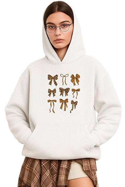 DM DOLCE MORE سترة بغطاء للرأس للجنسين مصنوعة من قماش القطن الممشط المطبوع بث...