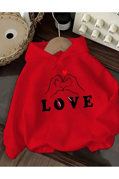 ORVIO Group Women's Romantic Slogan Hoodie
