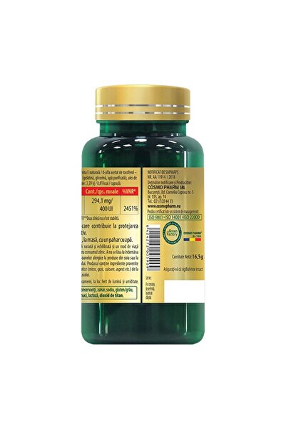 Cosmo Pharm Vitamin E D-alpha Tocopherol Capsules