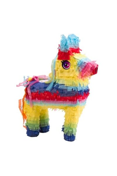 SHOPIENS Pinata Party pentru copii, formă de măgar, colorată, cu umplutură, 3...