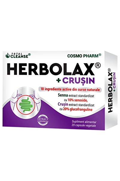 Cosmo Pharm HERBOLAX® + CRUSIN Laxative for Chronic , 150 Veggie Capsules
