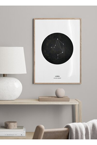 Thetic Star Sign Black Leo - Poster de perete PREMIUM fără ramă cu estetică modernă