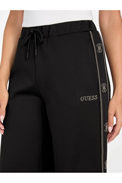 Guess Octavia Kadın Siyah Aktif Palazzo Fit Eşofman Altı V5BB12KCX22-JBLK
