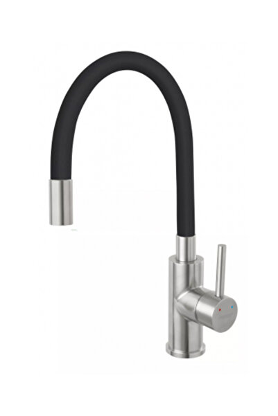 FERRO Robinet chiuvetă flexibil cu gura de scurgere Zumba-Negru