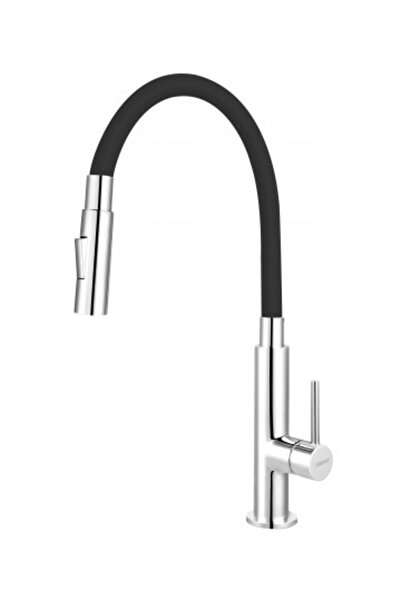 FERRO Baterie de bucătărie cu cioc flexibil și două funcții - Zumba3 Black