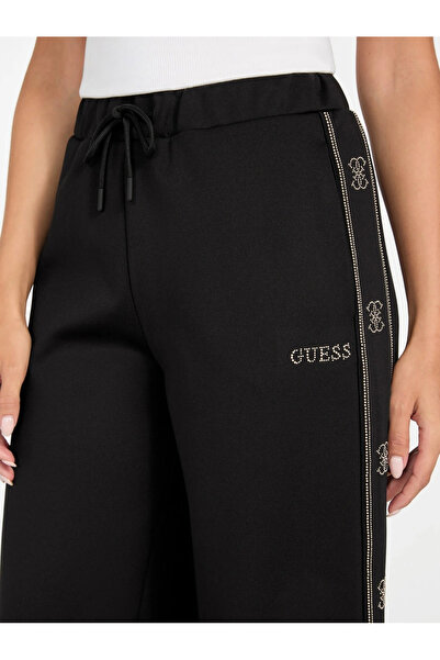 Guess Octavia Kadın Siyah Aktif Palazzo Fit Eşofman Altı V5BB12KCX22-JBLK
