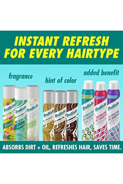 Batiste Hydrating Dry Shampoo, 200 ml