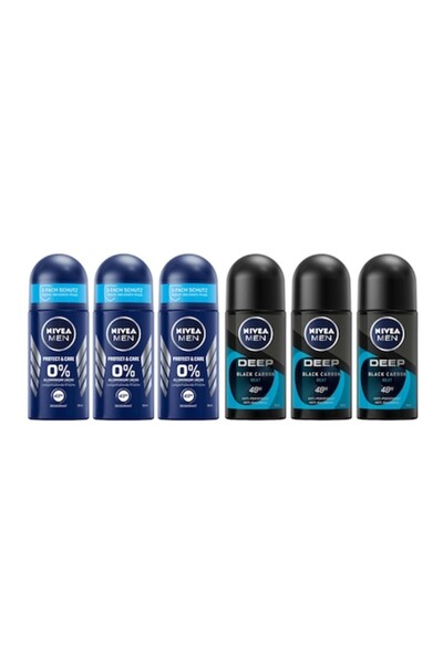 Nivea Men Set 6 x Deodorant Antiperspirant Roll On 50ml