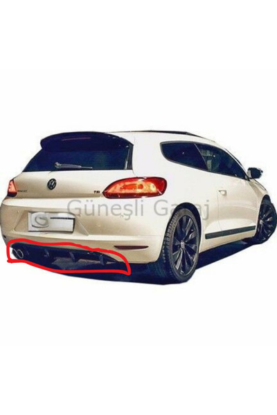 TÜRKSET Volkswagen Scirocco Makyajsız Tek Çıkış Difüzör (Plastik) (( EZGOZ HA...