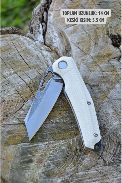 BIÇAK DOĞADA AKTÜRK BORA MODEL Çakı-Kompakt Saplı–İçten Kilitli, N690 Paslanmaz Çelik-Kişiselleştirilebilir